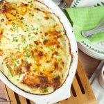 Potatoes Au Gratin with Creamy Jalapeno - This easy to make yet elegant side dish is the perfect potato recipe for any party or celebration. A Crowd pleaser